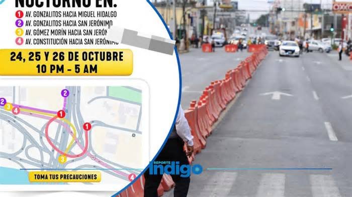 Línea 4 del Metro: anuncian cierres nocturnos en Gonzalitos en Monterrey
