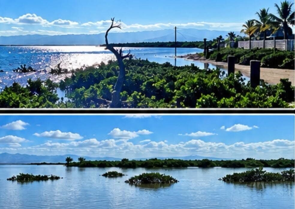 El mar rebasa el malecón de La Paz, BCS; cierran vialidades