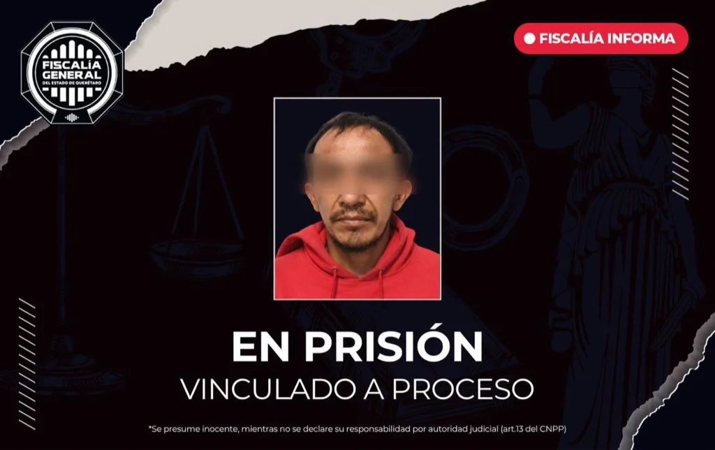 Fiscalía de Querétaro logra vinculación por robo en San Juan del Río