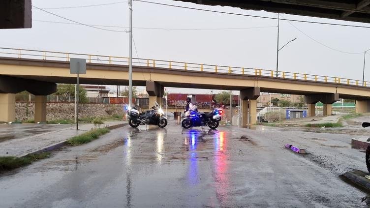 Seguridad Vial cerró estos puntos por encharcamientos en Ciudad Juárez
