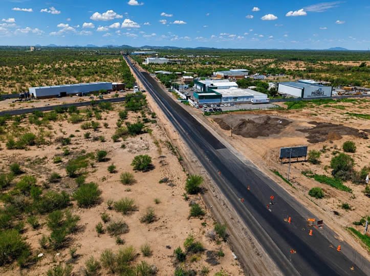 Registra avance carretera Hermosillo-Bahía de Kino