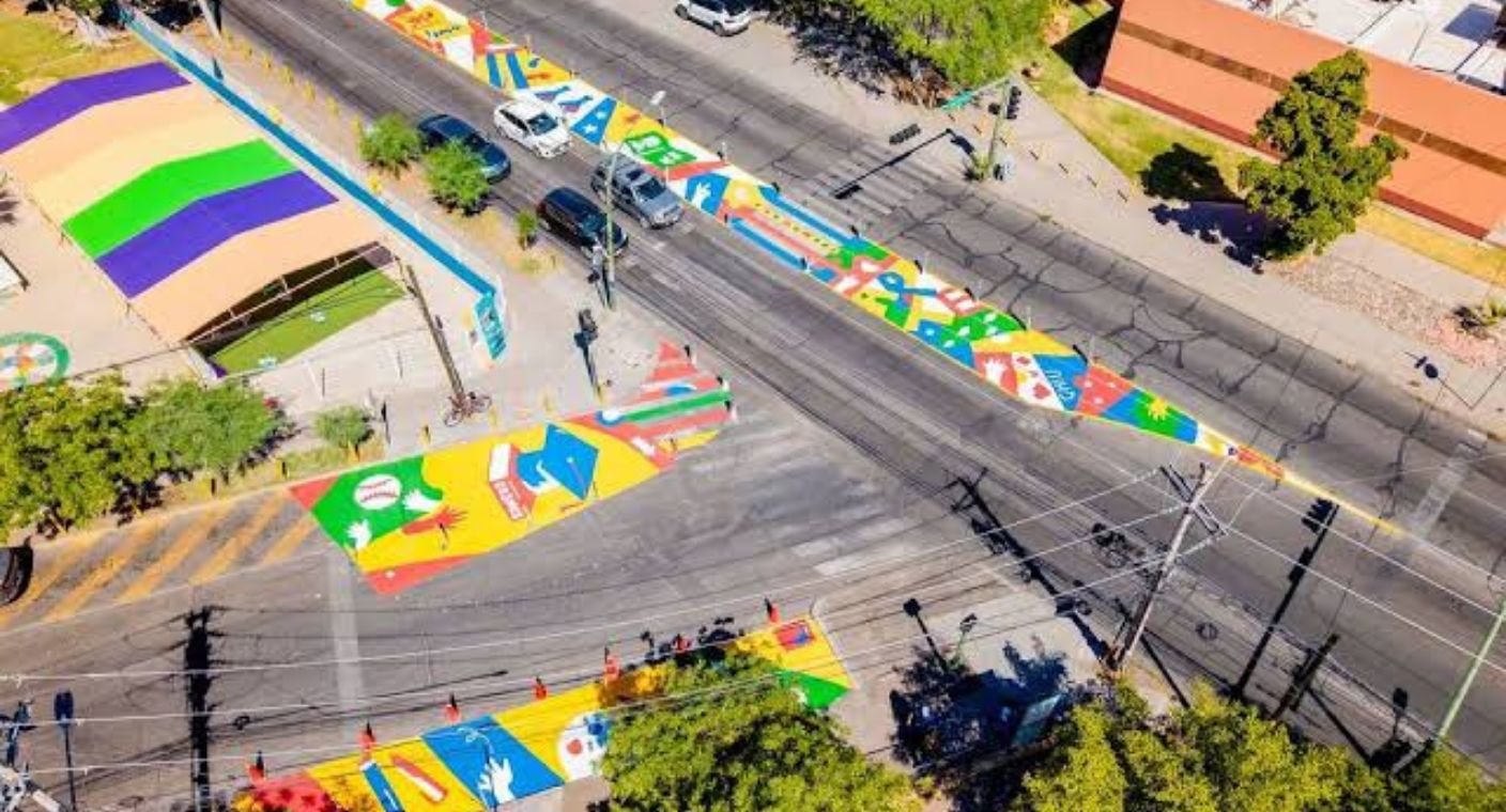 Asphalt Art volverá a pintar cruces de la avenida Galeana en Hermosillo; piden precaución a automovilistas