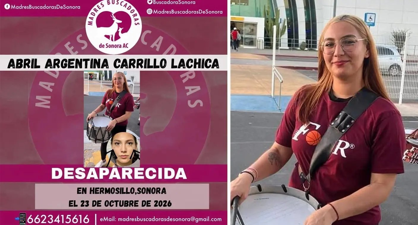 Buscan a Abril Argentina Carrillo en Hermosillo; desapareció tras salir de una clínica de rehabilitación