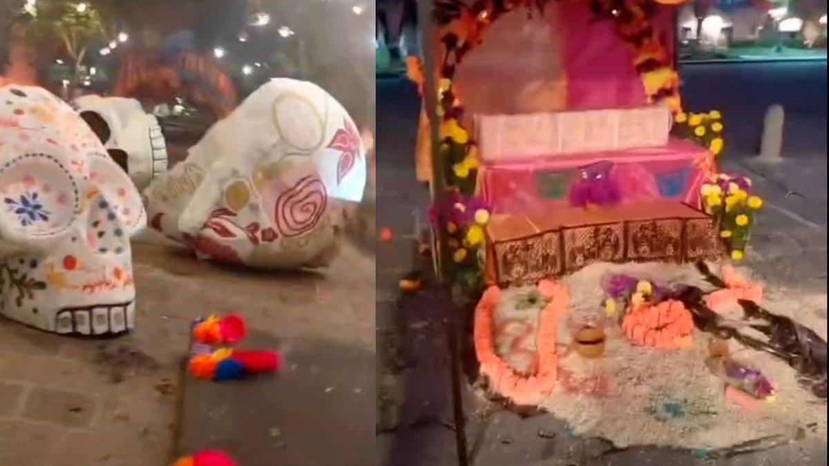 Persona en situación vulnerable estaría detrás de los daños a calaveras monumentales de Morelia