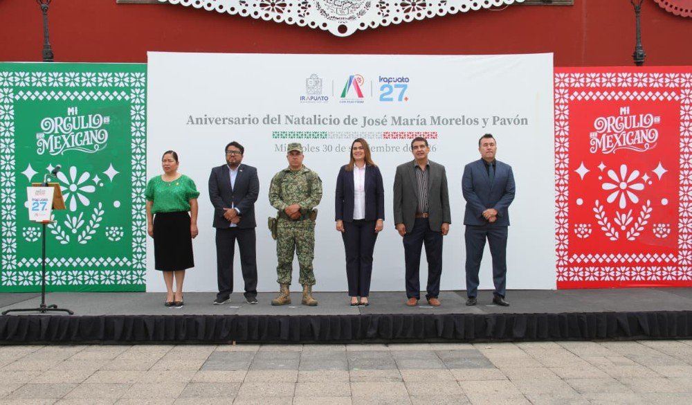 Irapuato conmemora 261 aniversario del natalicio de José María Morelos