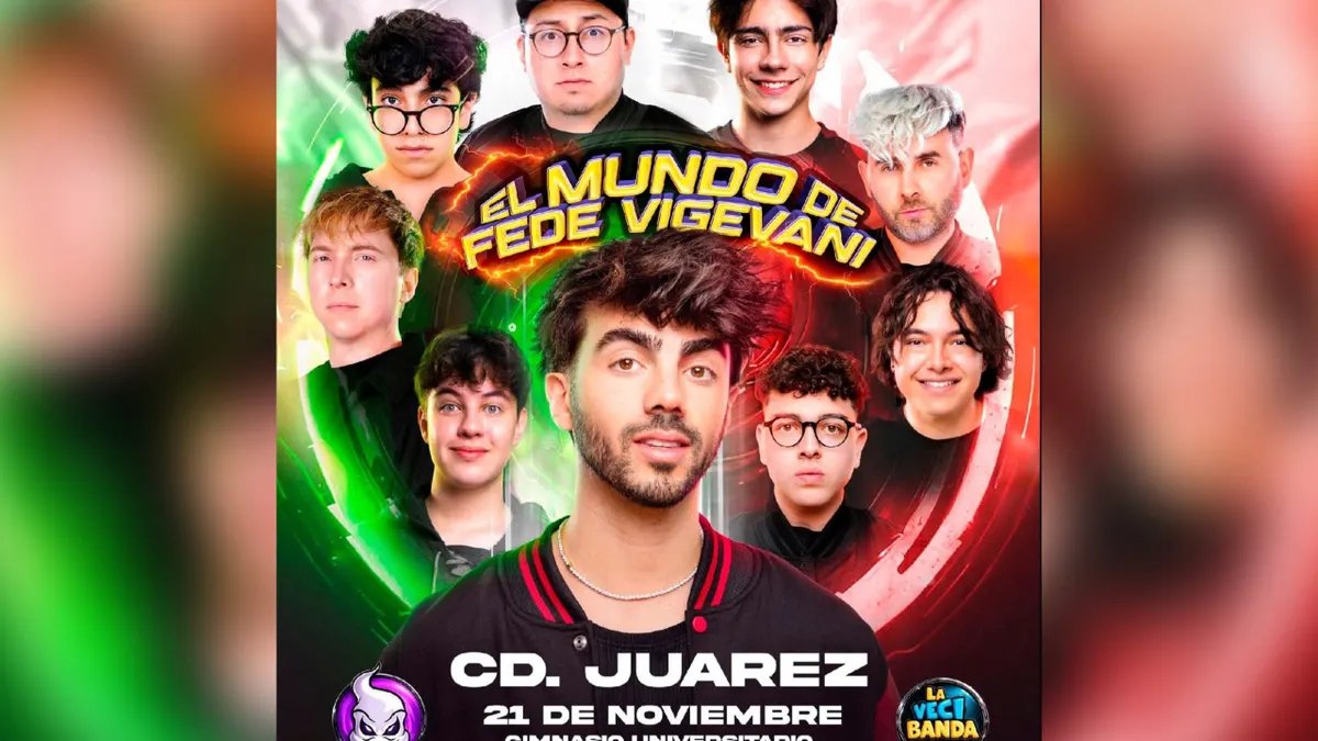 Regresa Fede Vigevani a Ciudad Juárez con su espectáculo en vivo