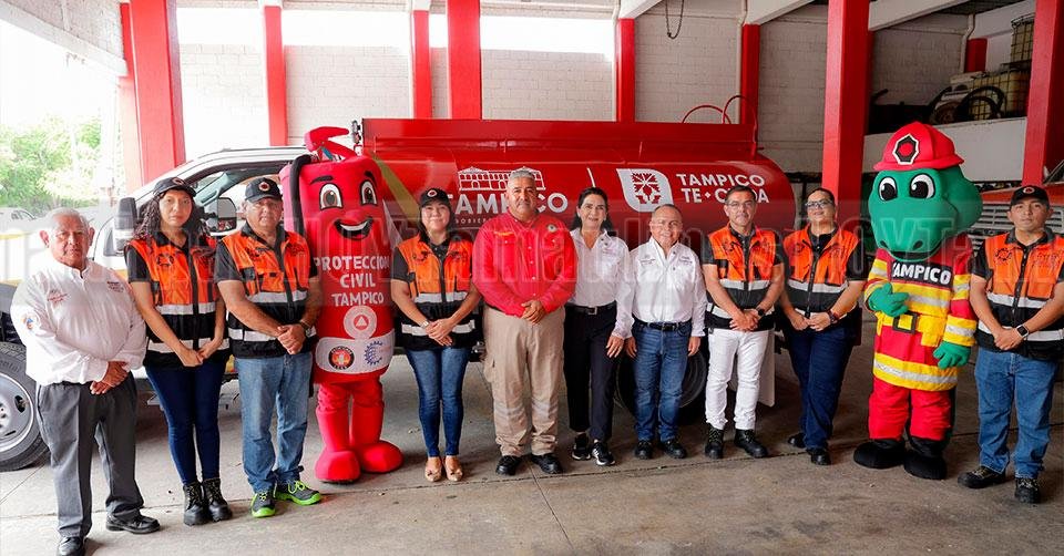 Mónica Villarreal transforma capacidad operativa de Bomberos de Tampico