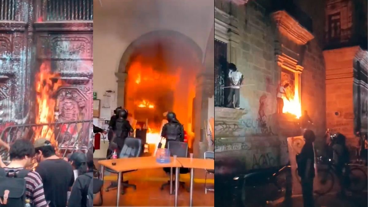 ¡Caos en Guadalajara! Marcha por el agua termina con disturbios, incendios y daños a edificios