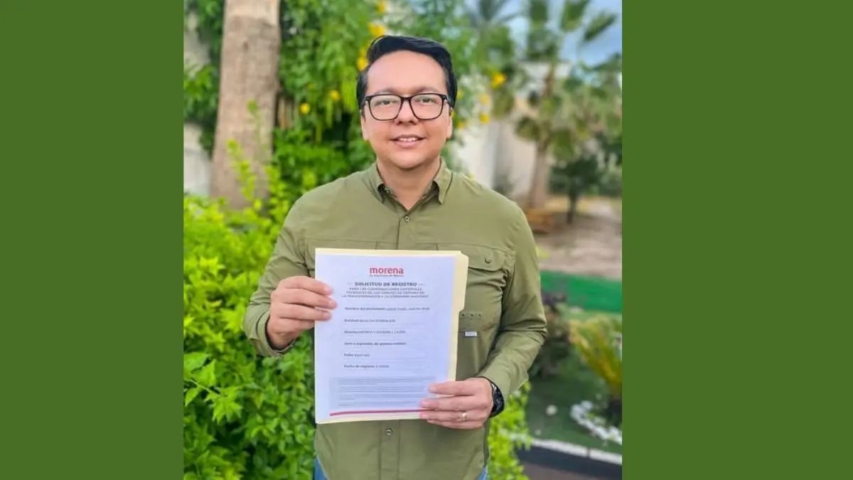 Pavel Castro se registra para la Coordinación Federal del Distrito 01 de Baja California Sur
