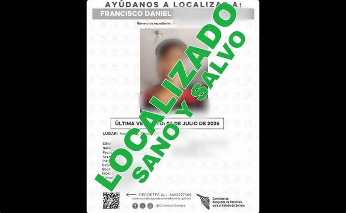 Localizan con vida a menor desaparecido en Hermosillo, Sonora; fue detenido por presunto narcomenudeo