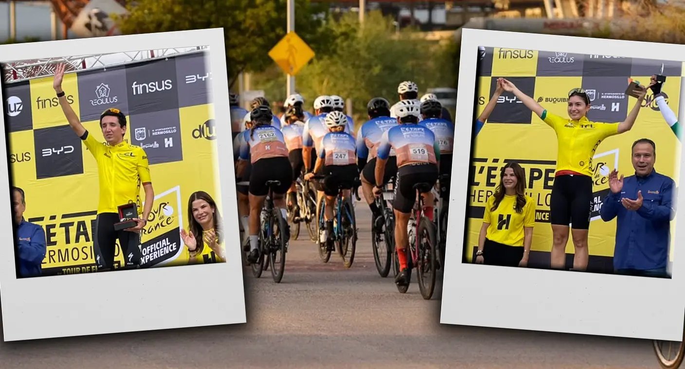 Gran éxito primera edición del L’Étape Hermosillo by Tour de France; Enrique Ezquerra y Priscila García se coronan campeones absolutos