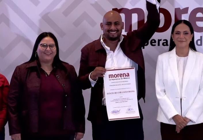 Sin PT ni Verde, Morena designa a Elí Cervantes coordinador de Morena en San Luis Potosí