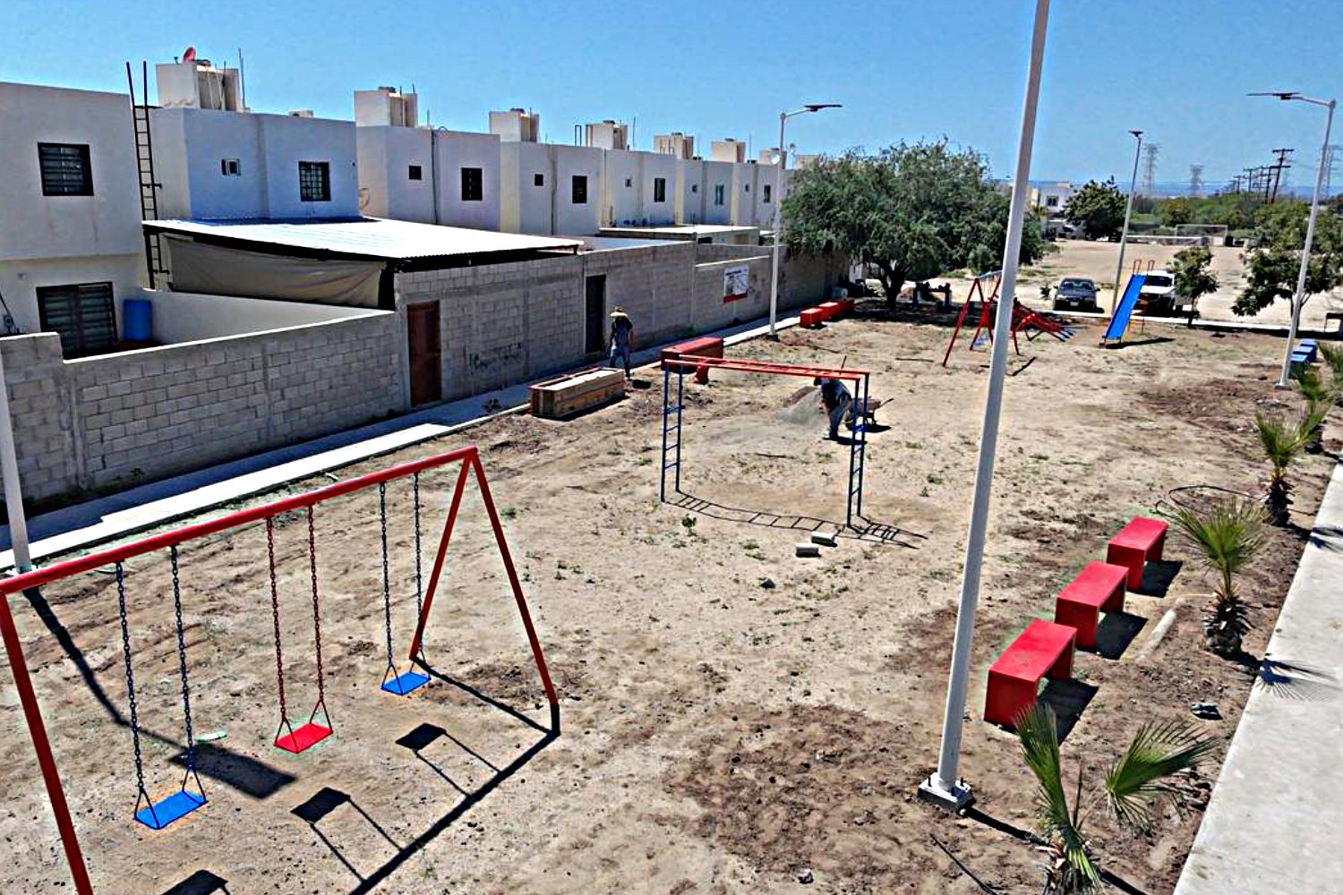 Rehabilitación del parque Altamira en La Paz está al 75 %; atenderán más de 15 en el municipio
