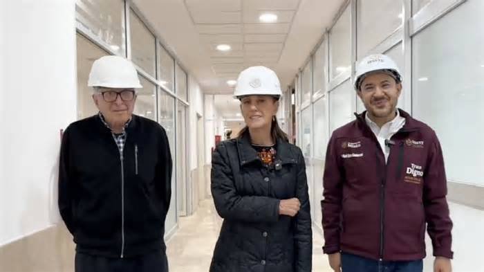 Supervisa Sheinbaum hospital del ISSSTE en Morelia, Michoacán