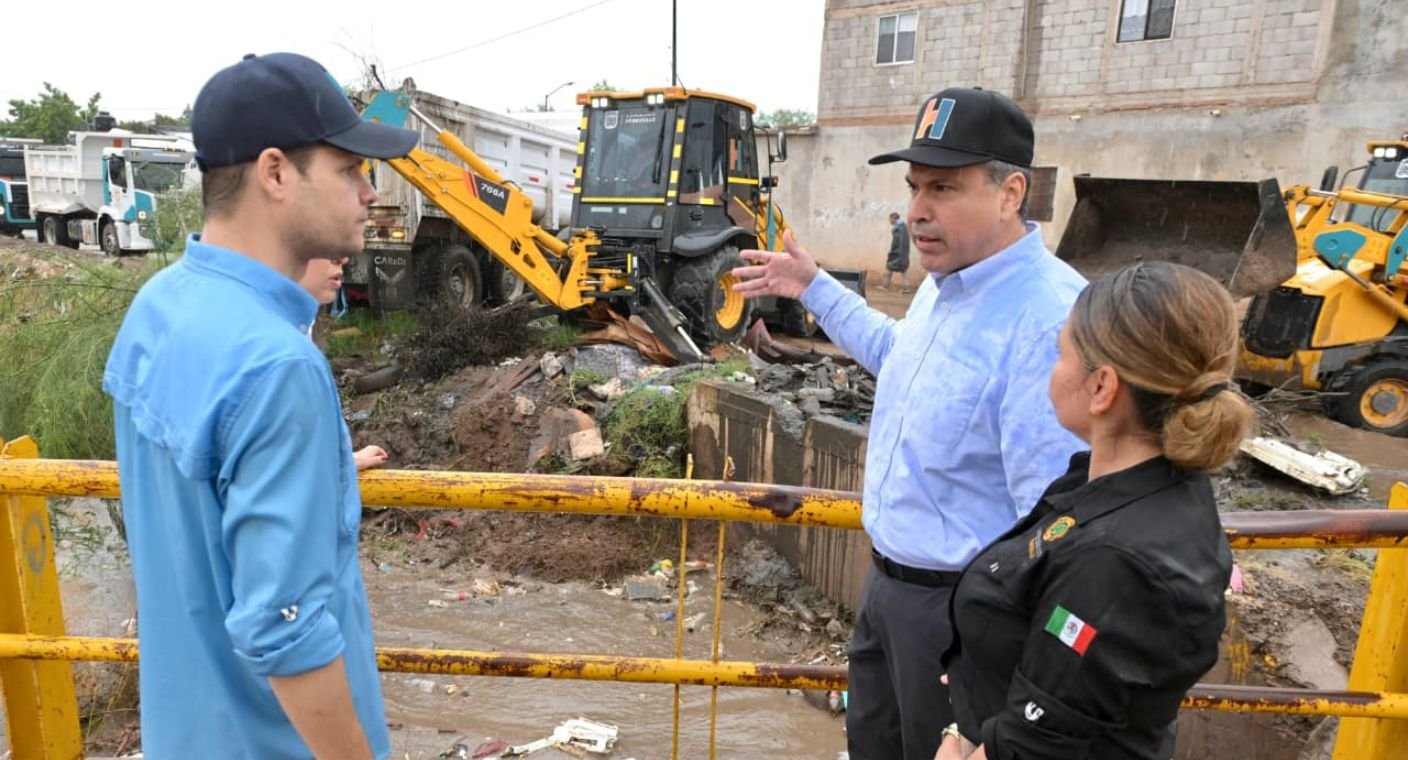 Hermosillo se prepara para las lluvias de Huracán “Polo”; supervisa “Toño” Astiazarán trabajos preventivos