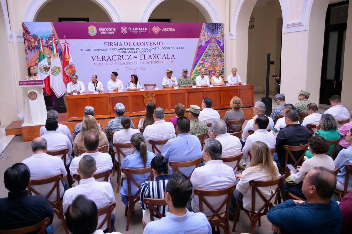 Veracruz y Tlaxcala firman convenio de seguridad y paz