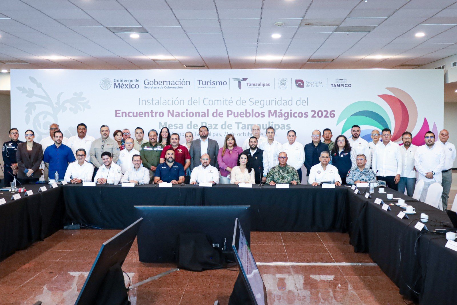Coordinan acciones de seguridad para el Encuentro Nacional de 177 Pueblos Mágicos en Tampico