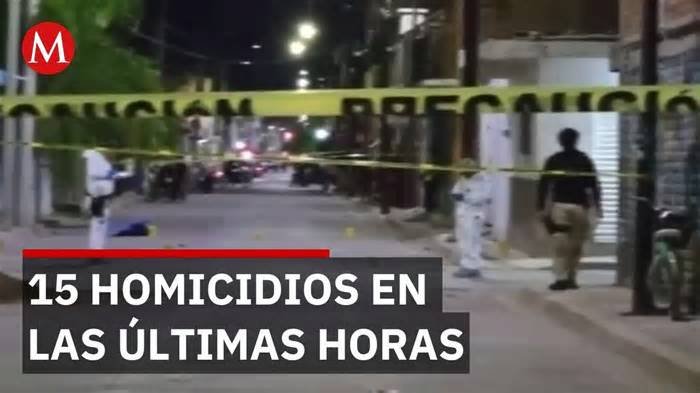 Violencia en Guanajuato deja 15 muertos en 48 horas
