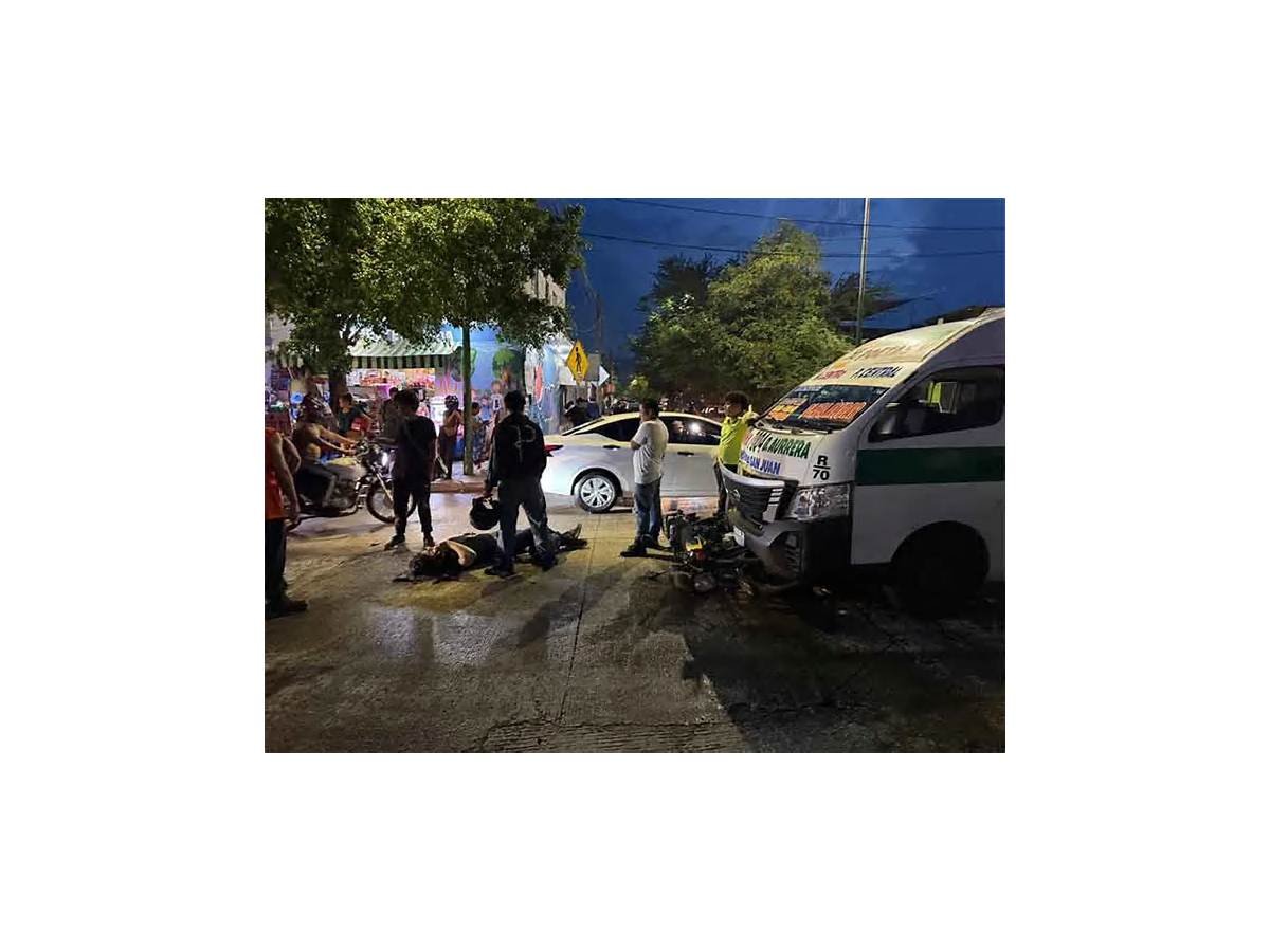 Motociclista grave tras chocar contra colectivo en Tuxtla Gutiérrez