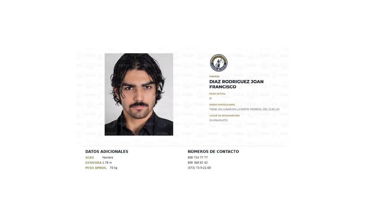 Guanajuato: hallan sin vida a Joan Francisco, estudiante de la UG desaparecido desde septiembre