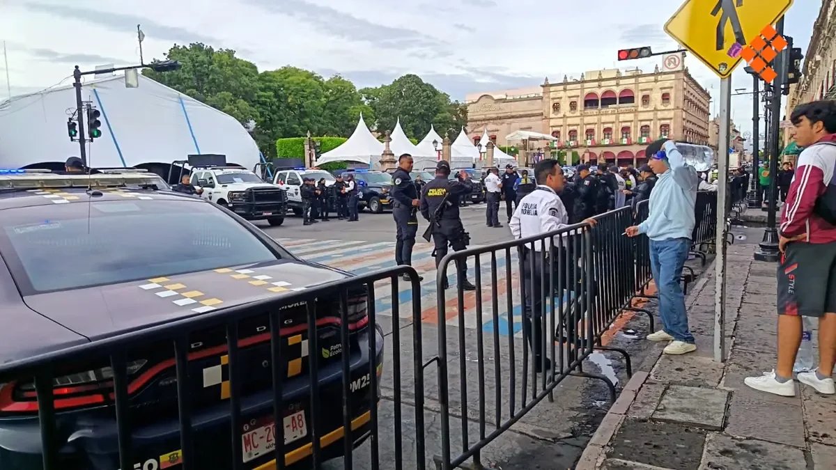 Refuerzan operativo en Morelia para evitar instalación del FNLS