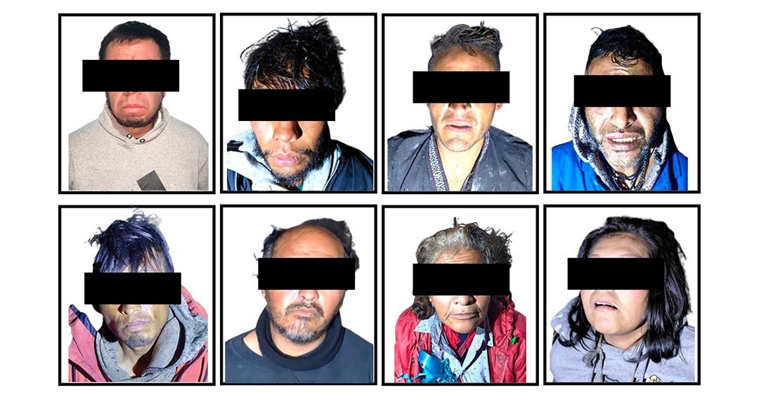 Ocho detenidos por vender drogas en Pachuca y Cardonal