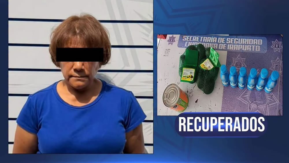 Detienen a ‘abuela’ por presunto robo de chiles en vinagre en Irapuato