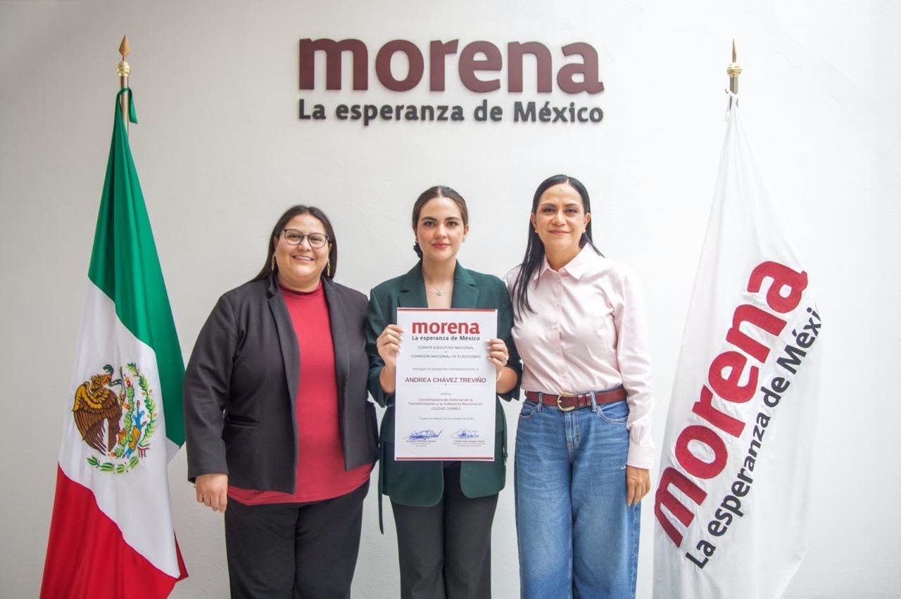 PREMIO DE CONSOLACIÓN PARA EL GRUPO DE ADÁN AUGUSTO: Morena perfila a Andrea Chávez para la alcaldía de Ciudad Juárez tras quedar fuera de l