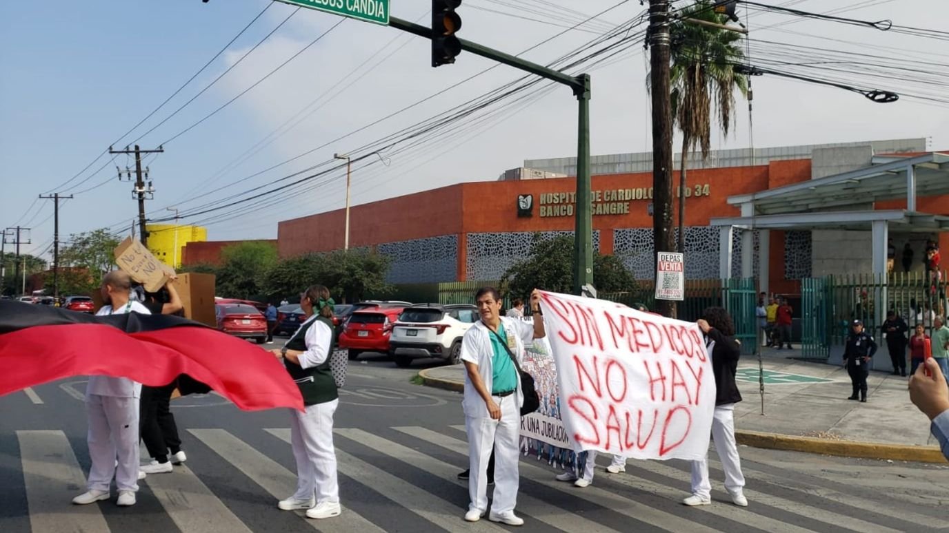 Manifestación de Empleados del IMSS en Monterrey: Estas Son las Avenidas Cerradas