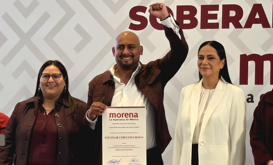 Elí Cervantes coordinará a Morena en San Luis Potosí
