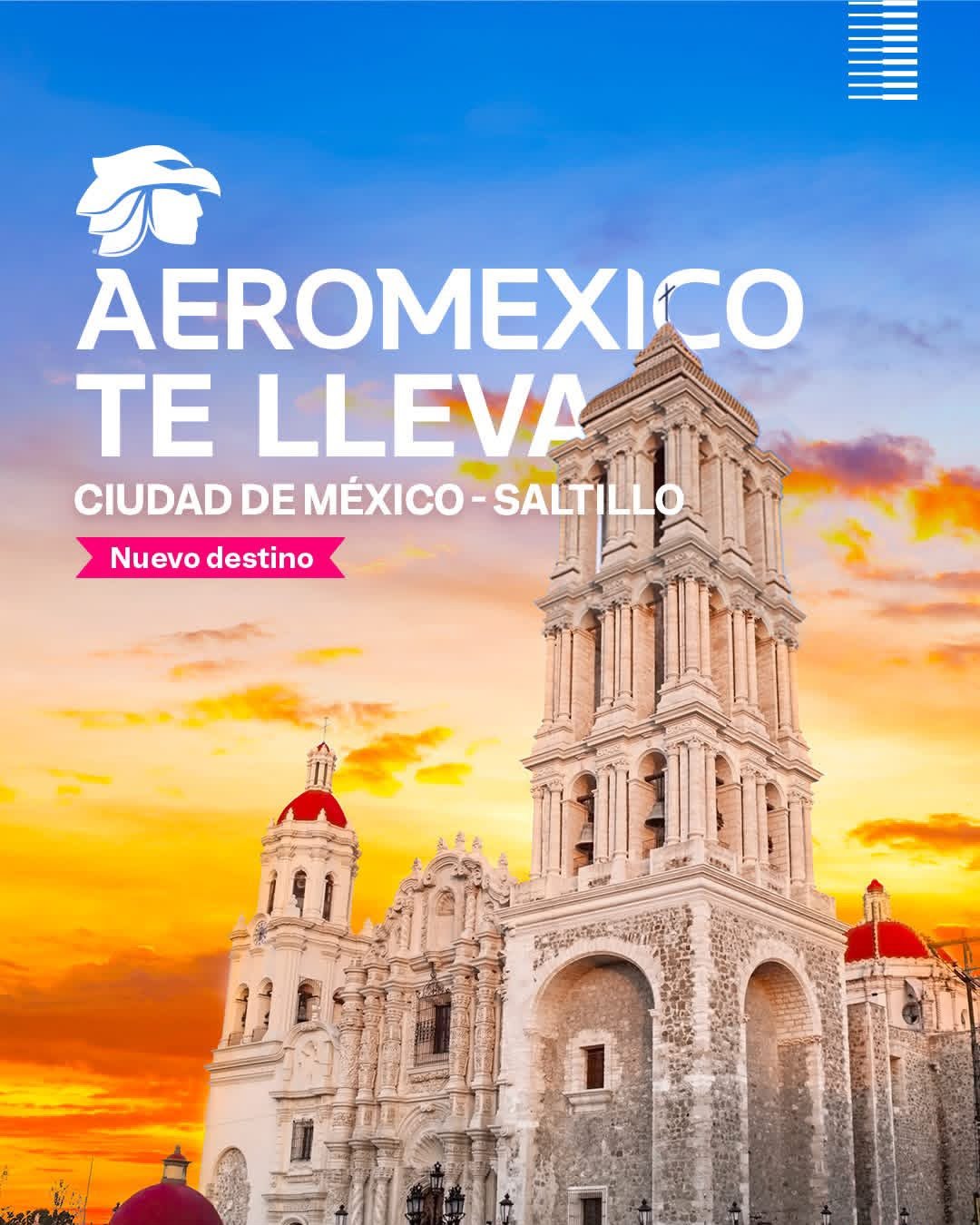 Aeroméxico reanudará vuelos directos entre CDMX y Saltillo