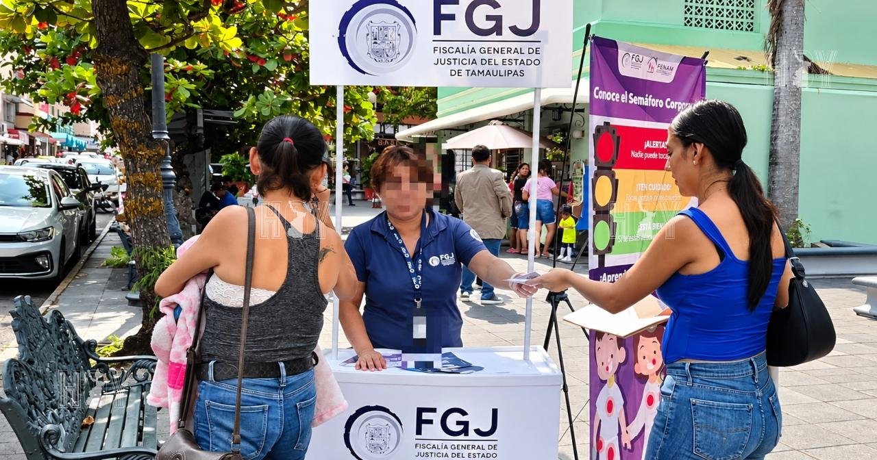 Fiscalía difunde en Tampico servicios contra violencia familiar y de género