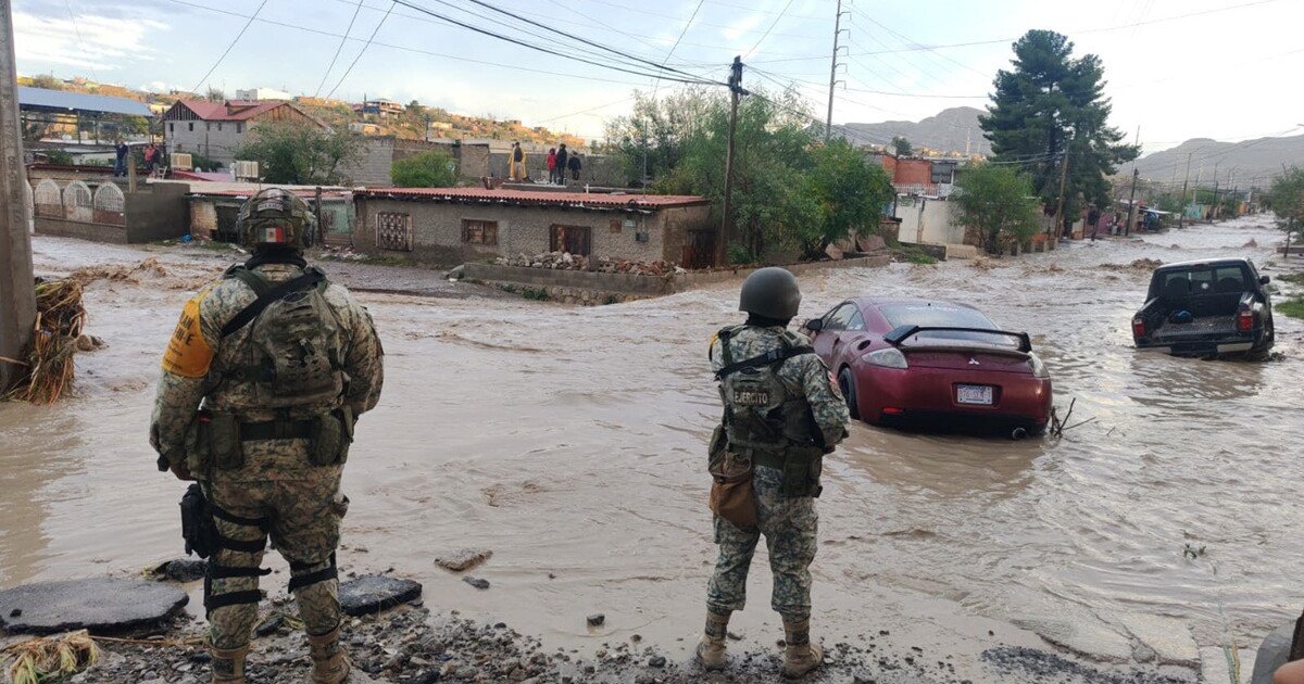 Plan DN-III-E en Ciudad Juárez: despliegan 700 elementos por inundaciones en Chihuahua