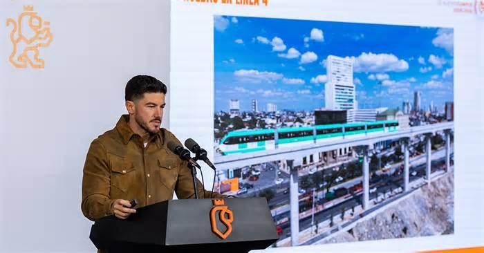 Samuel García anuncia conclusión del viaducto de las Líneas 4 y 6 del Metro; liberarán carriles en Monterrey