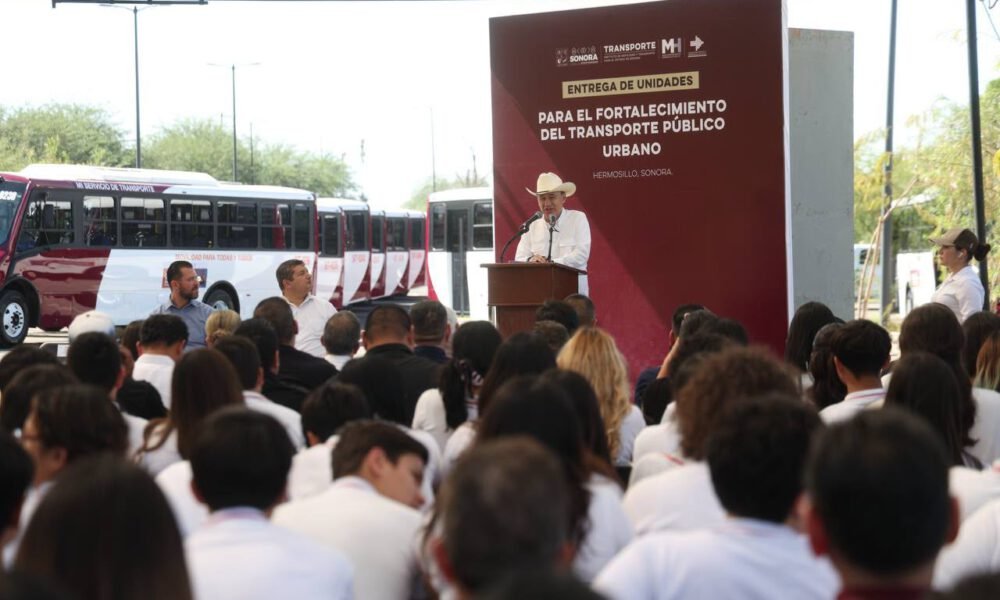 Con la incorporación de 175 unidades nuevas, Gobernador Durazo moderniza transporte público de Hermosillo