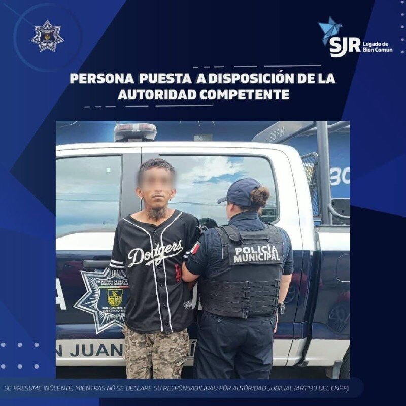 Ponen a disposición a conductor por desobediencia en San Juan del Río