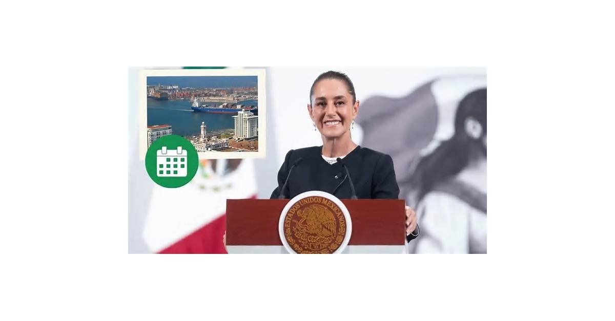 Claudia Sheinbaum alista gira por Veracruz; entregará obras de acceso al puerto y vivienda