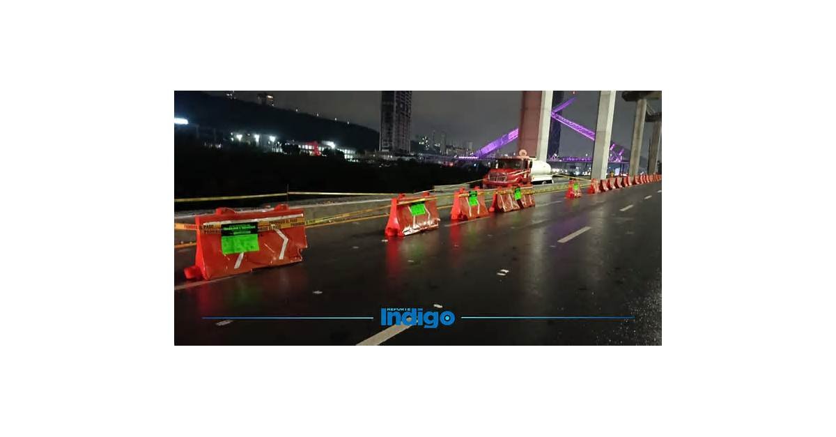 Deslave en avenida Constitución no afecta carril exprés, informa Gobierno de Nuevo León
