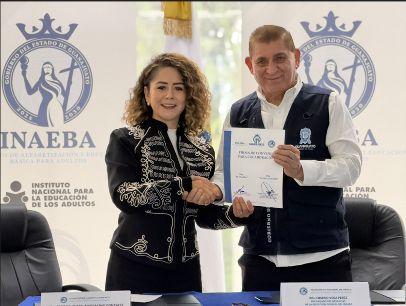 INAEBA y Tecnológico de Abasolo suman esfuerzos para combatir el rezago educativo en Guanajuato