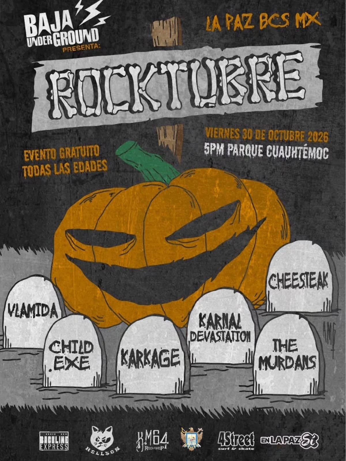 La Paz celebrará Rocktubre con música y terror en el malecón