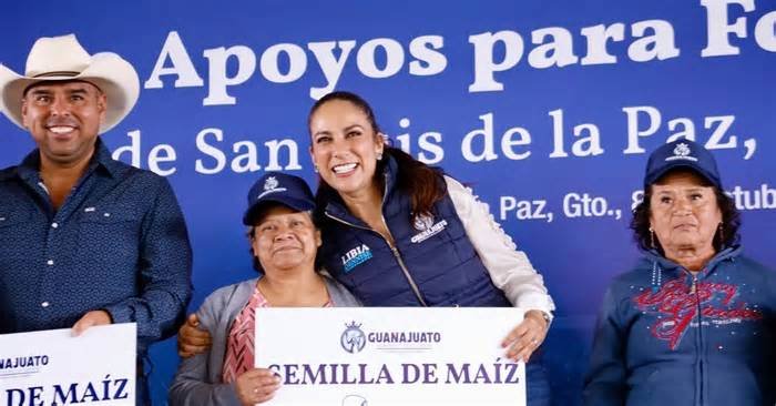 De apoyos al campo a canchas y carreteras: Libia Dennise lleva obras al noreste de Guanajuato