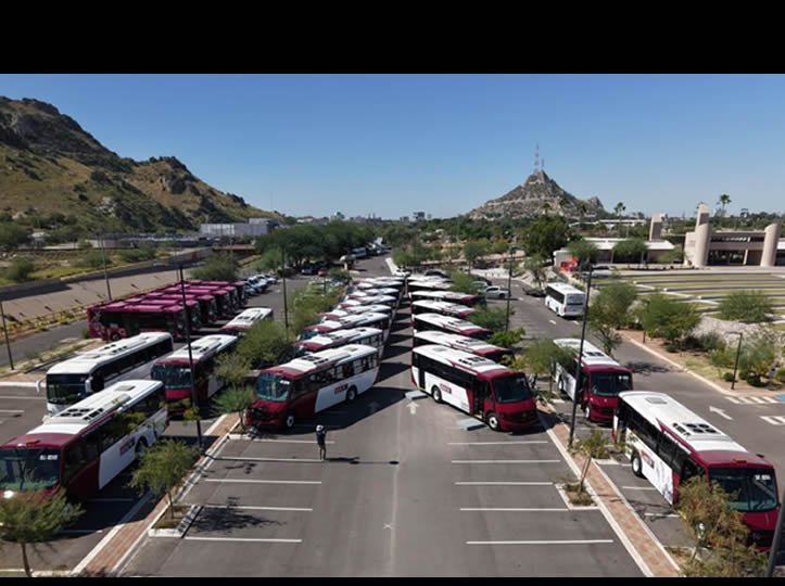 Entregan 20 nuevas unidades de transporte urbano en Hermosillo con inversión de 70 millones de pesos