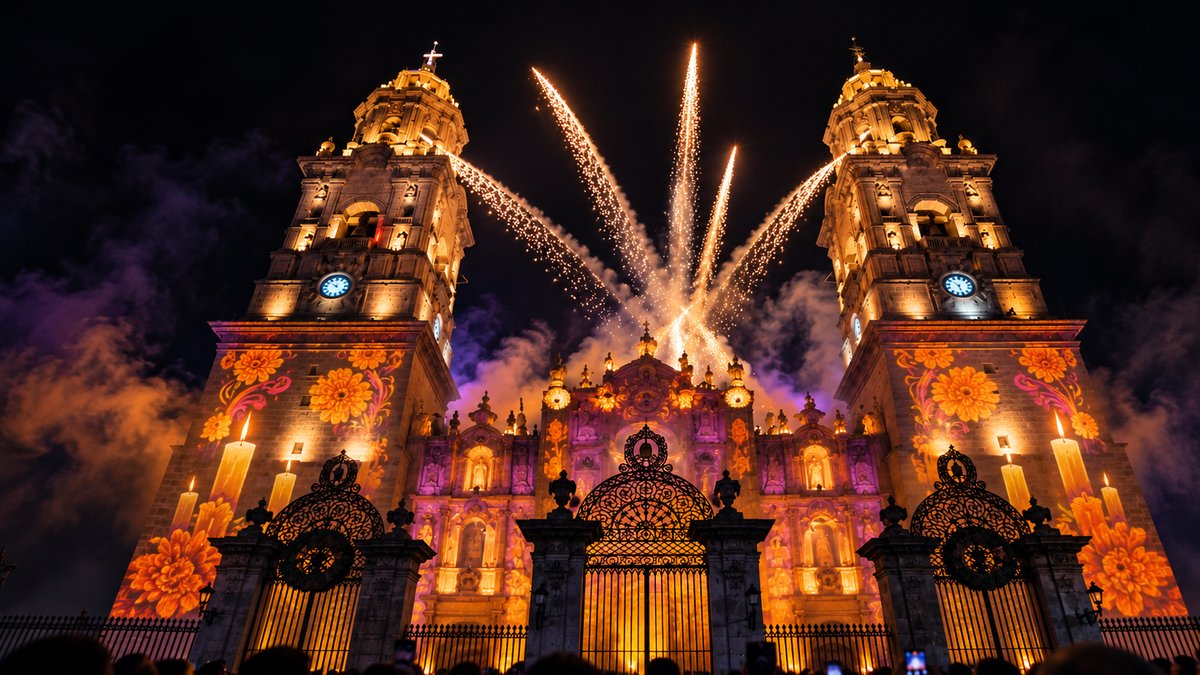 ¡La Catedral de Morelia brillará por Día de Muertos! Así será su encendido especial