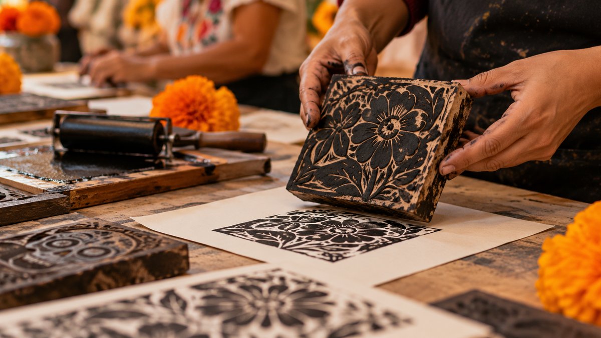 ¡Estampado tradicional en Morelia! Aprende esta técnica artística; checa dónde y cuándo