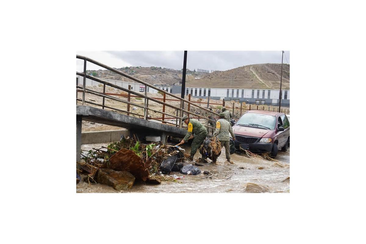 Ejército activa Plan DN-III-E en Tijuana tras inundaciones por Rachel