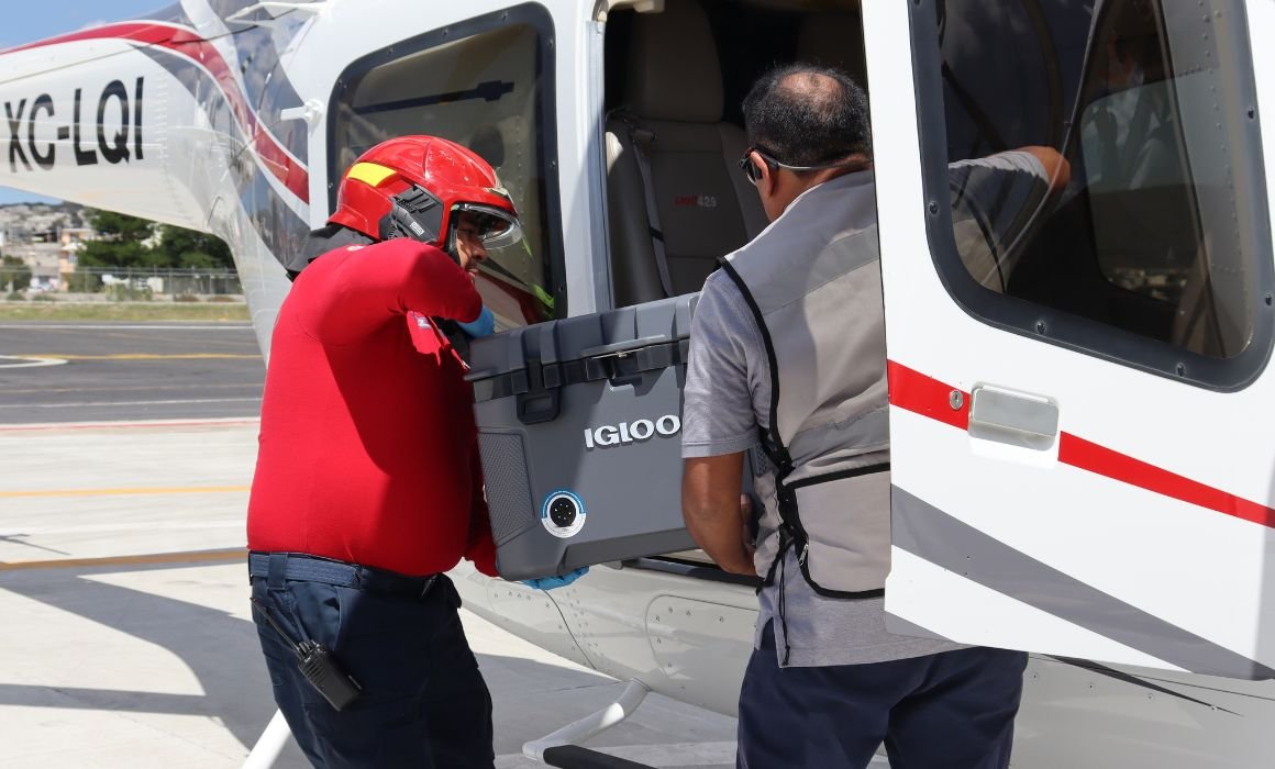 Trasladan corazón de Hidalgo a la Ciudad de México para trasplante