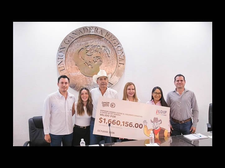 UGRS entrega donativo por más de 1.6 MDP al DIF Sonora