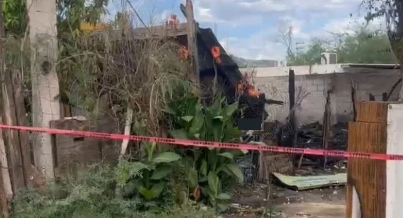 Incendio en vivienda deja un adulto mayor lesionado al norte de Hermosillo