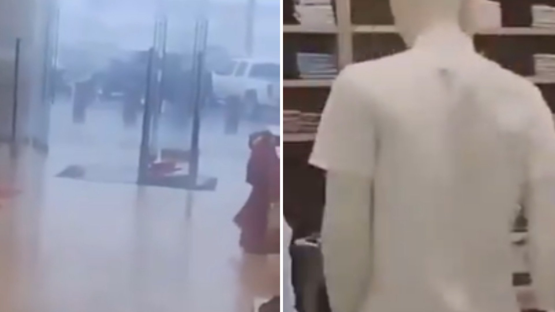 Fuertes vientos del huracán “Polo” causan daños en tienda de La Paz