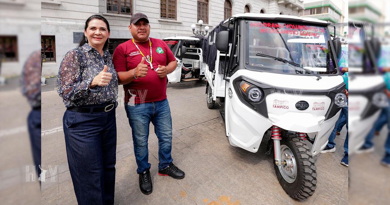 Mónica Villarreal impulsa canje de equinos por motos de carga en Tampico